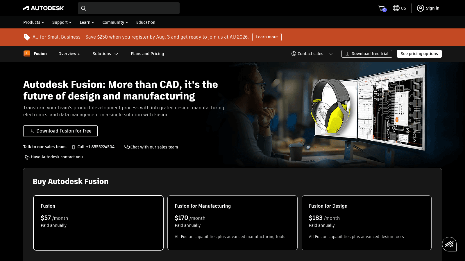 Autodesk Fusion as top product design software