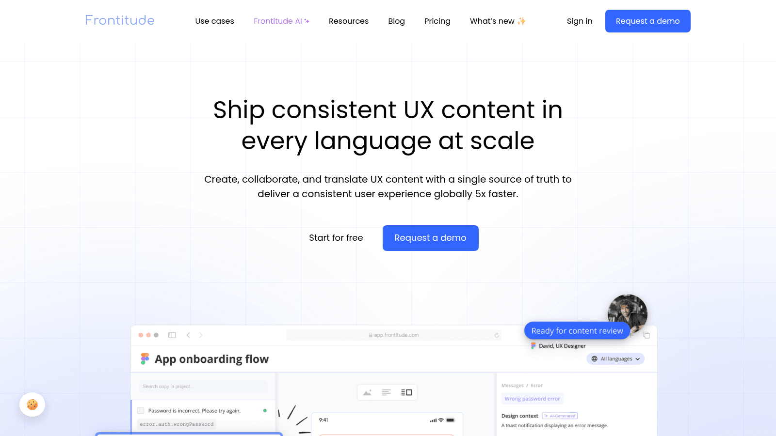 Frontitude as a content design tool