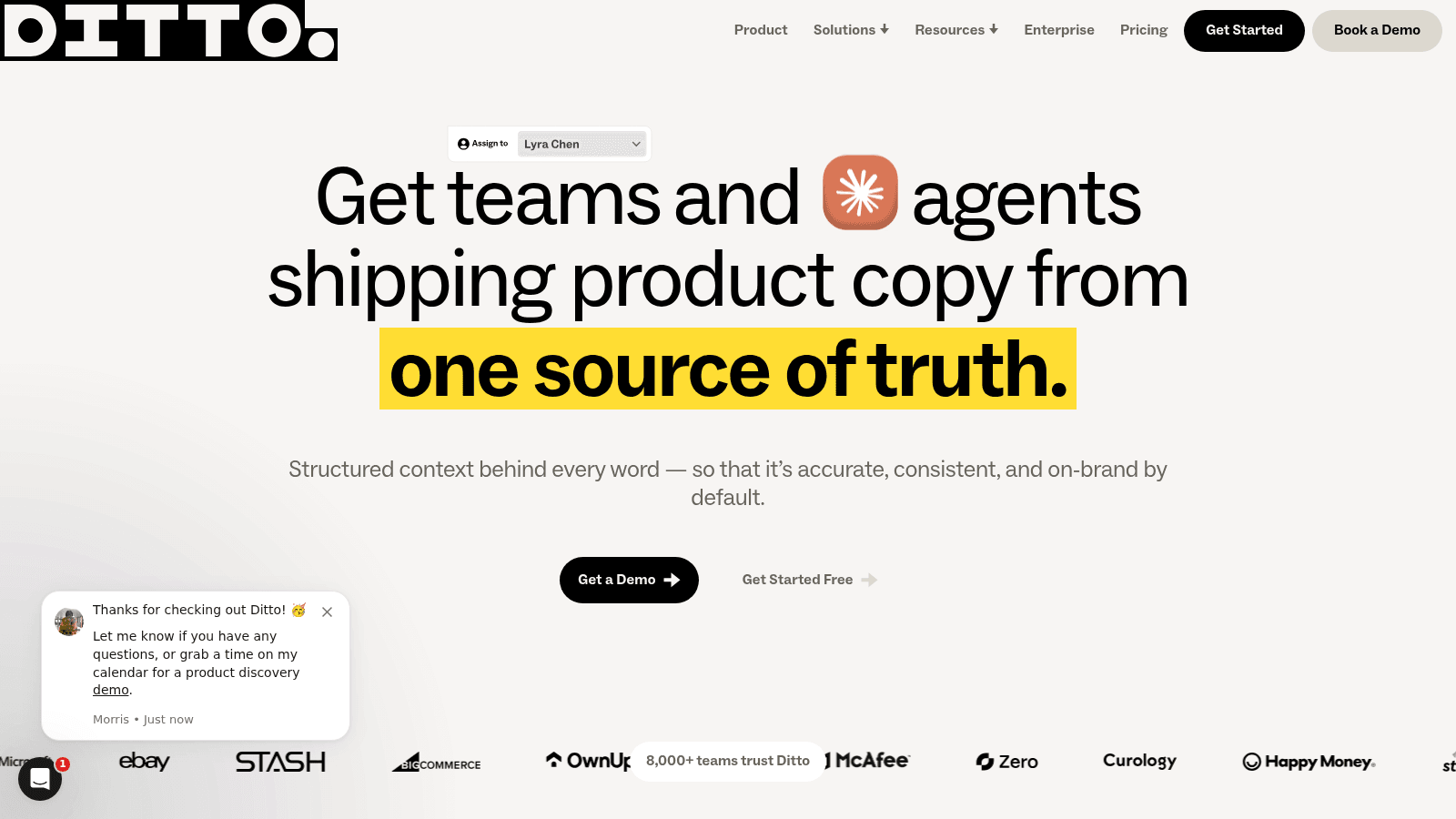 Ditto as a content design tool