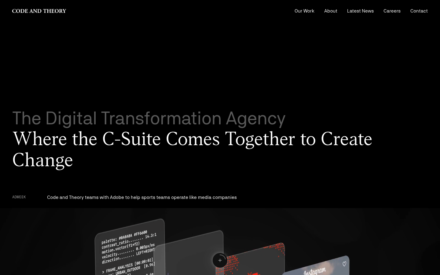 Code and Theory as a top b2b web design agency