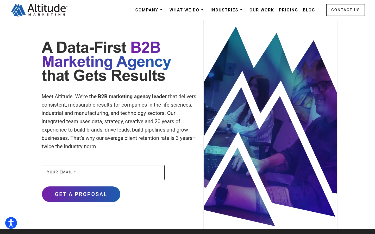 Altitude Marketing as a top b2b web design agency