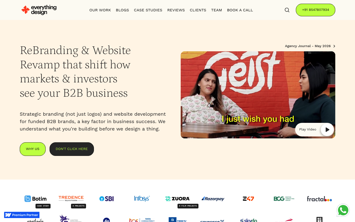 Everything Design as a top b2b web design agency