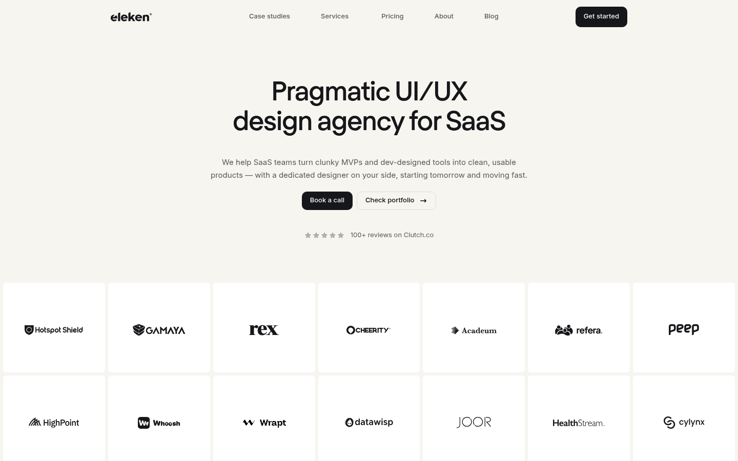 Eleken as a top saas web design agency
