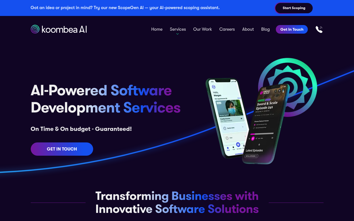 Koombea as a top saas web design agency