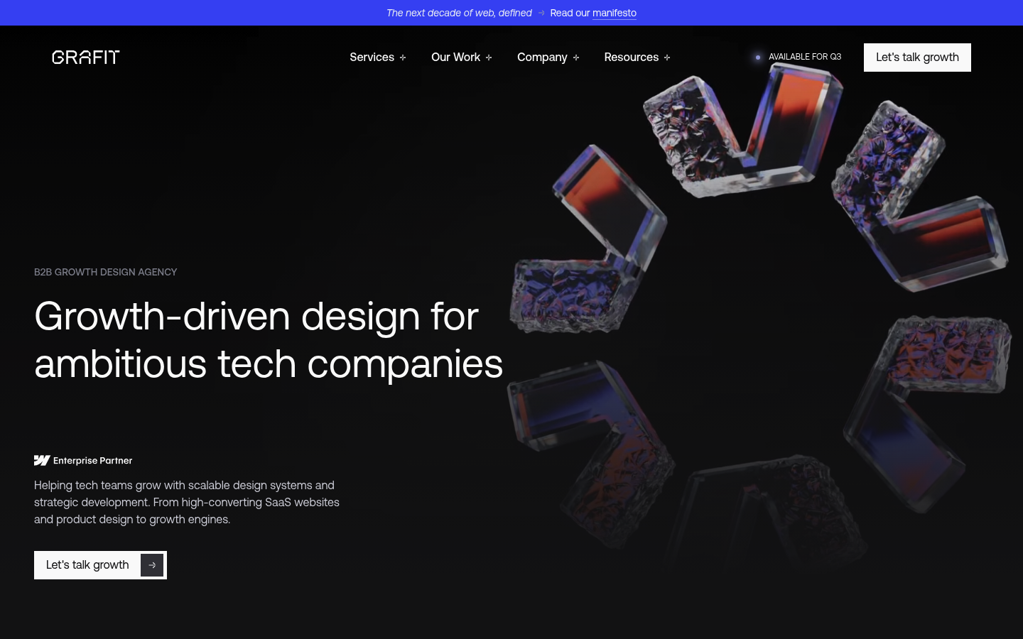 Grafit Agency as a top saas web design agency