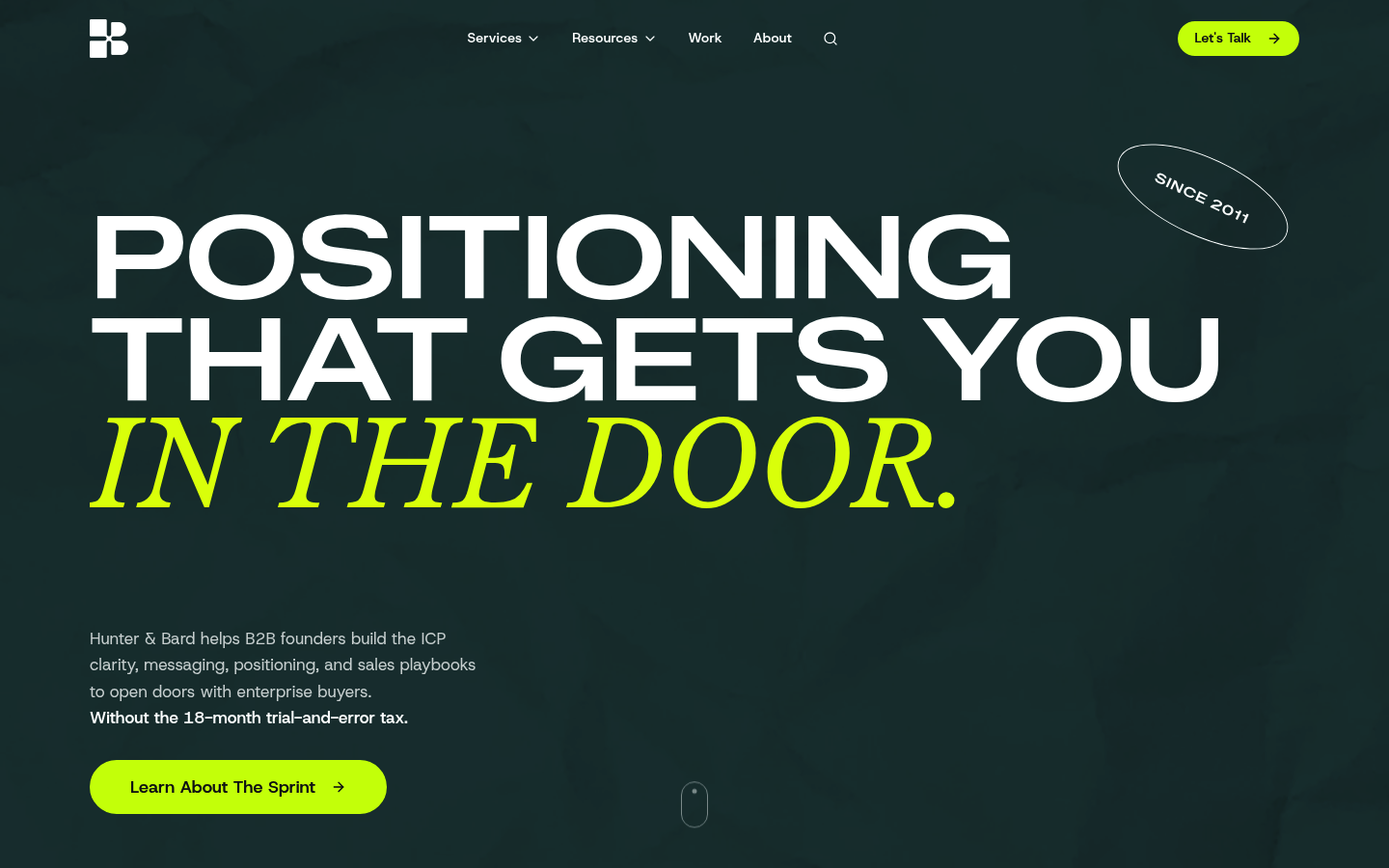 Hunter and Bard as a top branding agency in san francisco