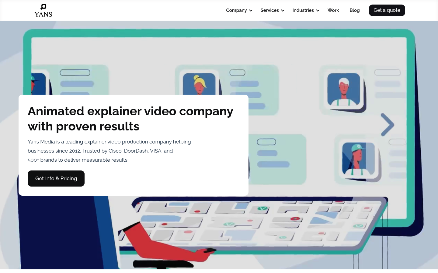 Yans Media as a top video animation agency