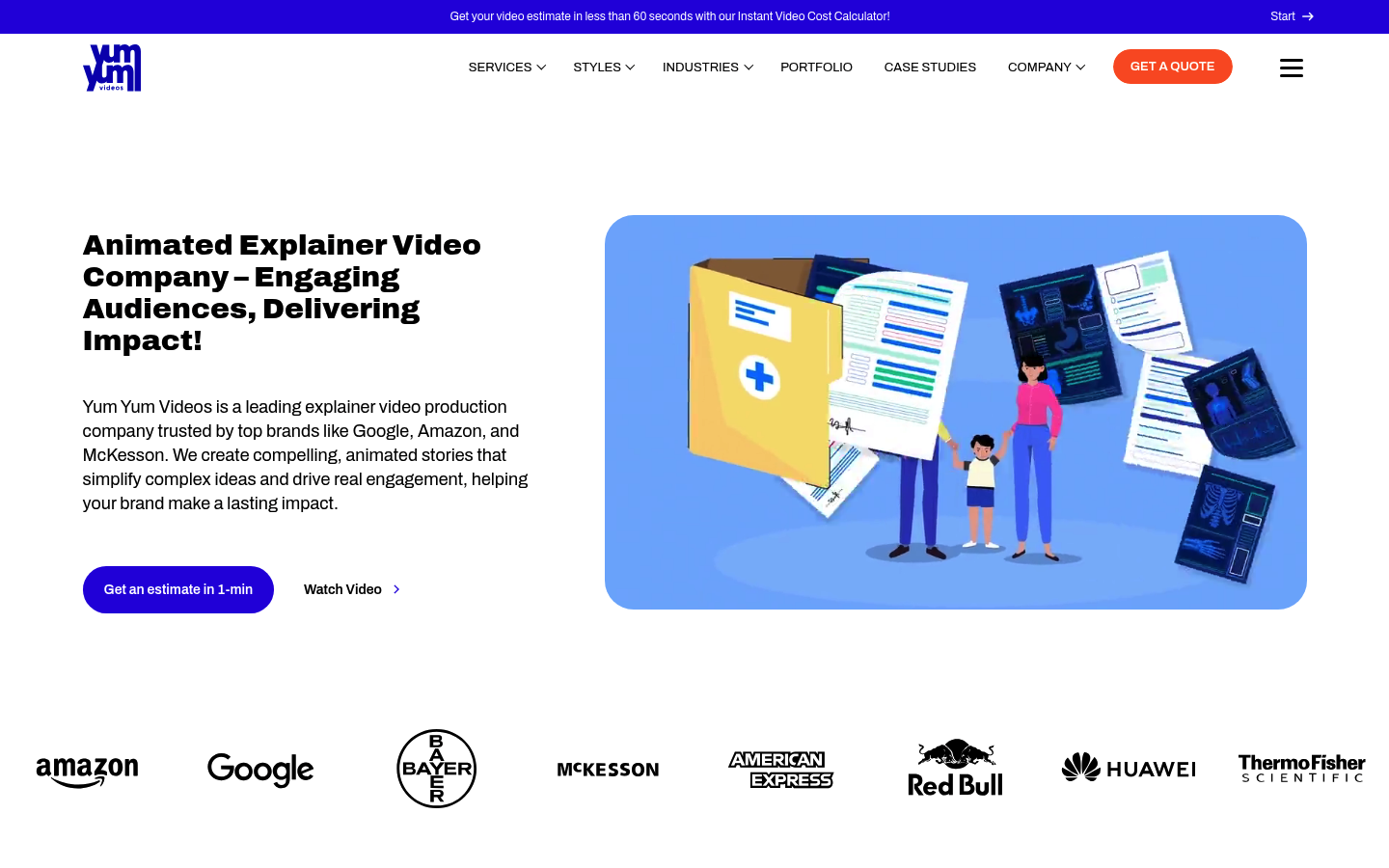 Yum Yum Videos as a top video animation agency