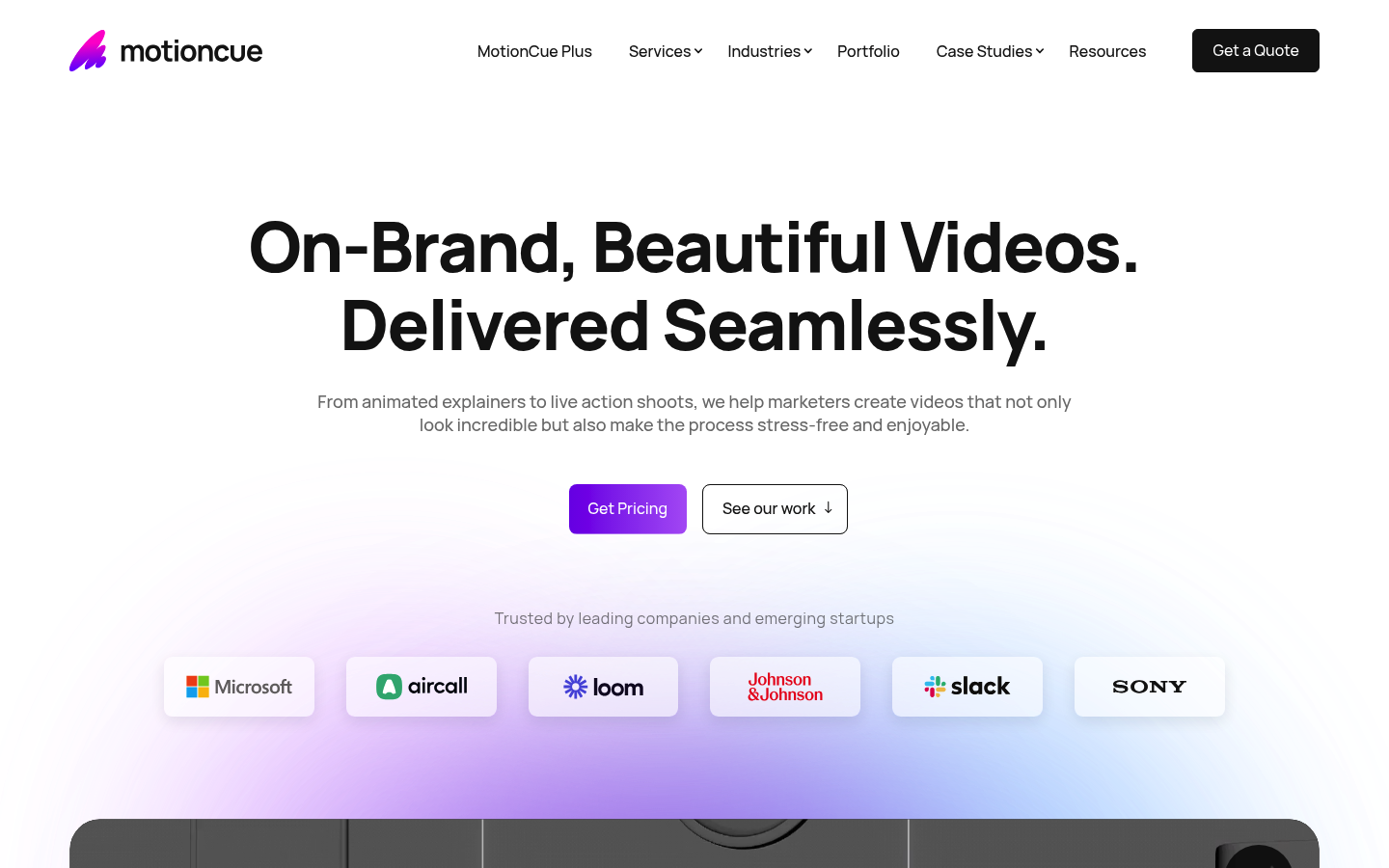 MotionCue as a top video animation agency
