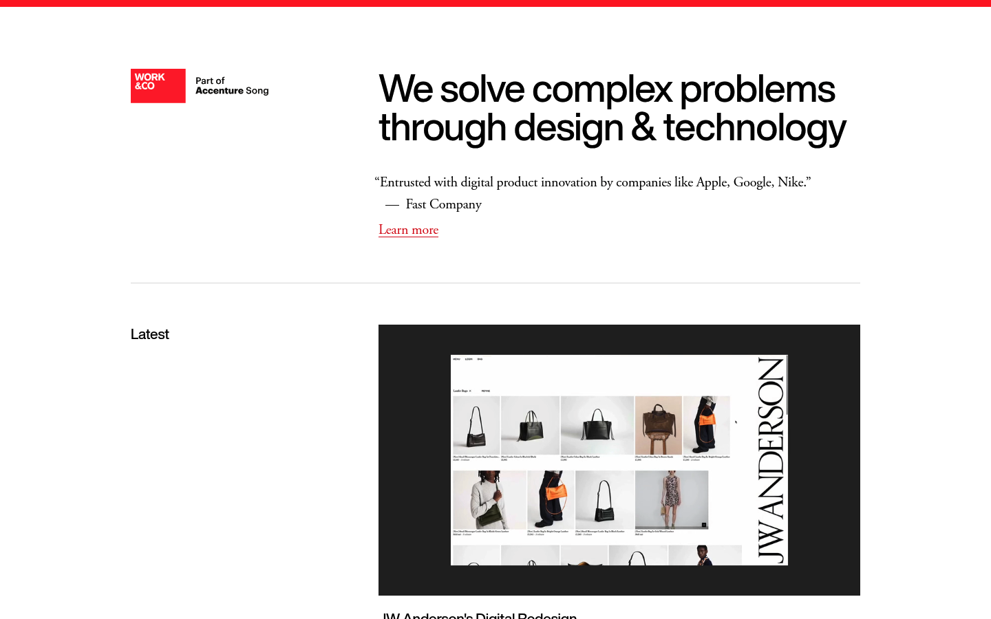 Work and Co as a top ai product design agency