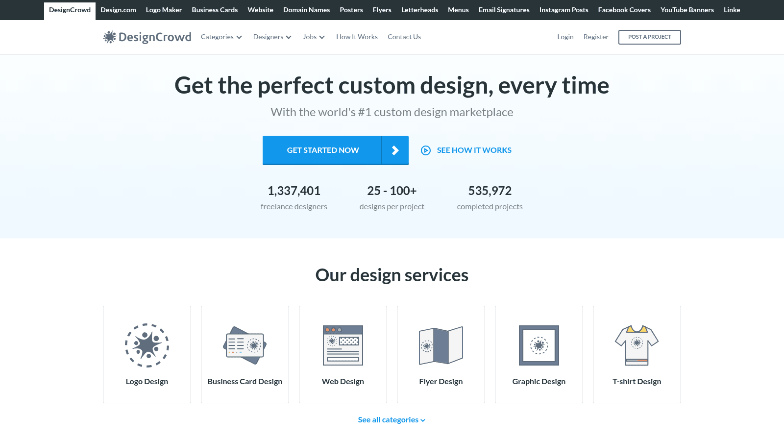 DesignCrowd as a top outsource design agency
