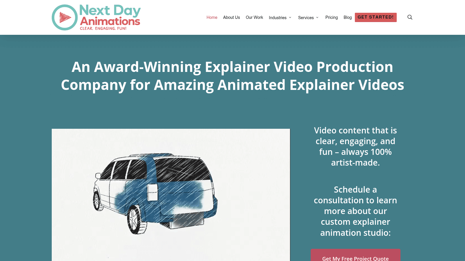 Next Day Animations as a top explainer video company in usa