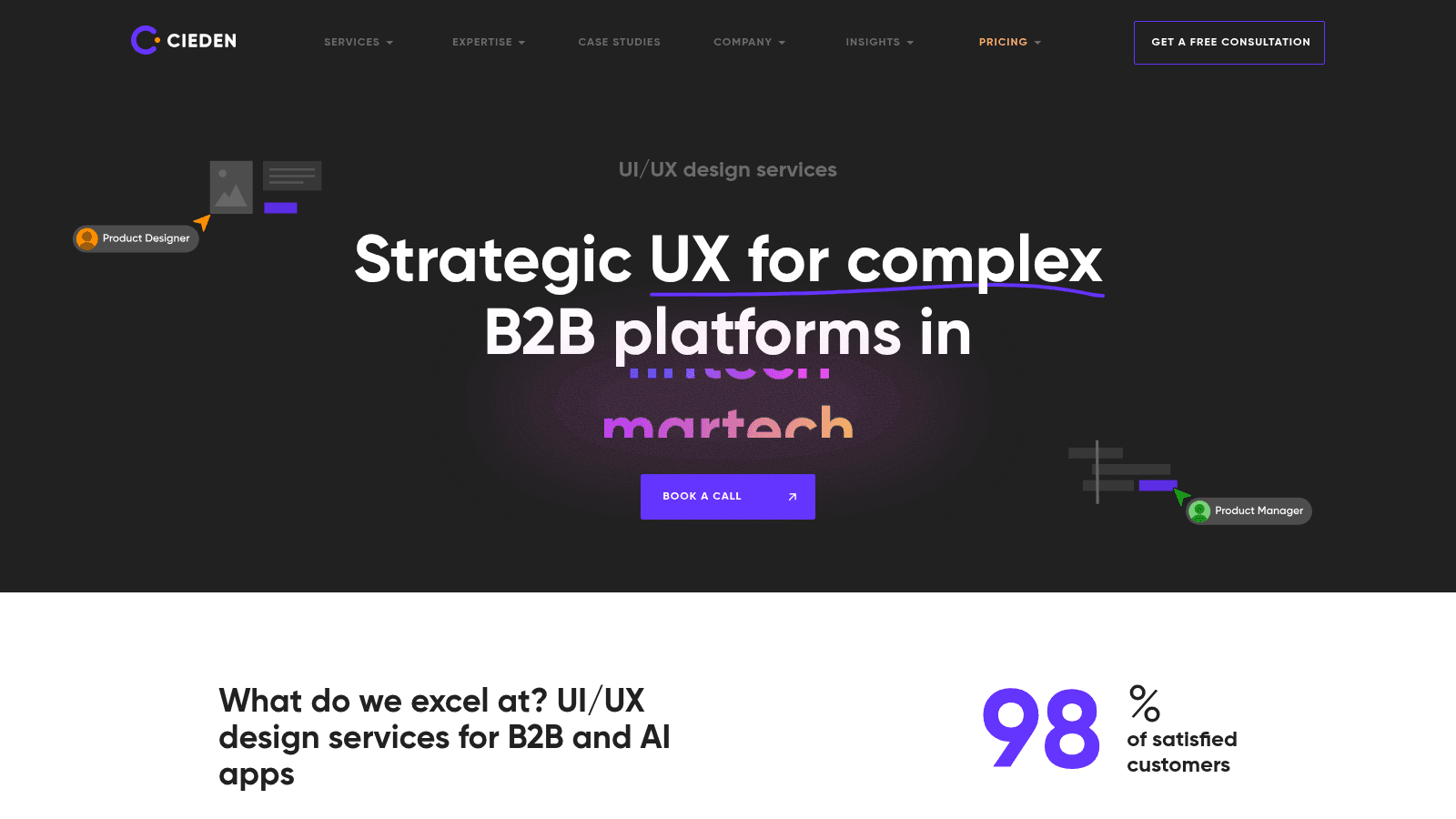 Cieden as a top UX design subscription
