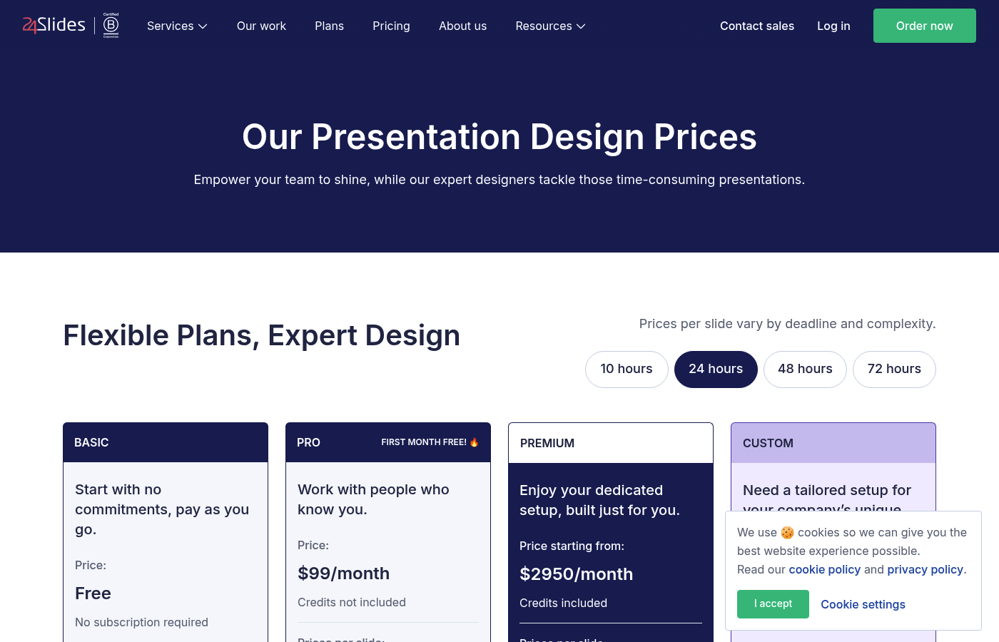24Slides as a top presentation design subscription