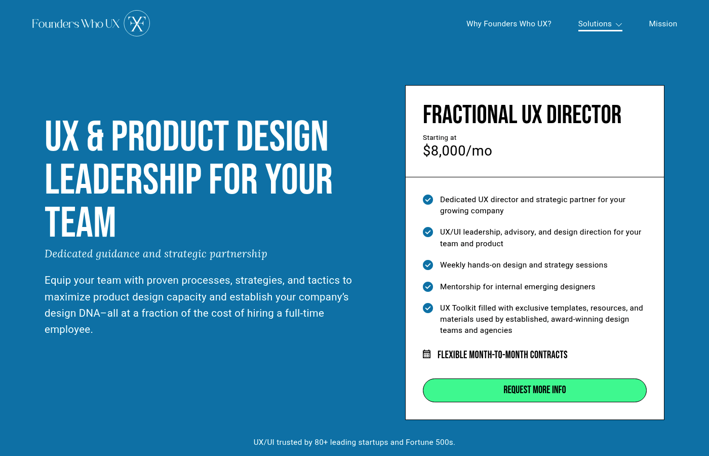 Founders Who UX as a fractional design lead