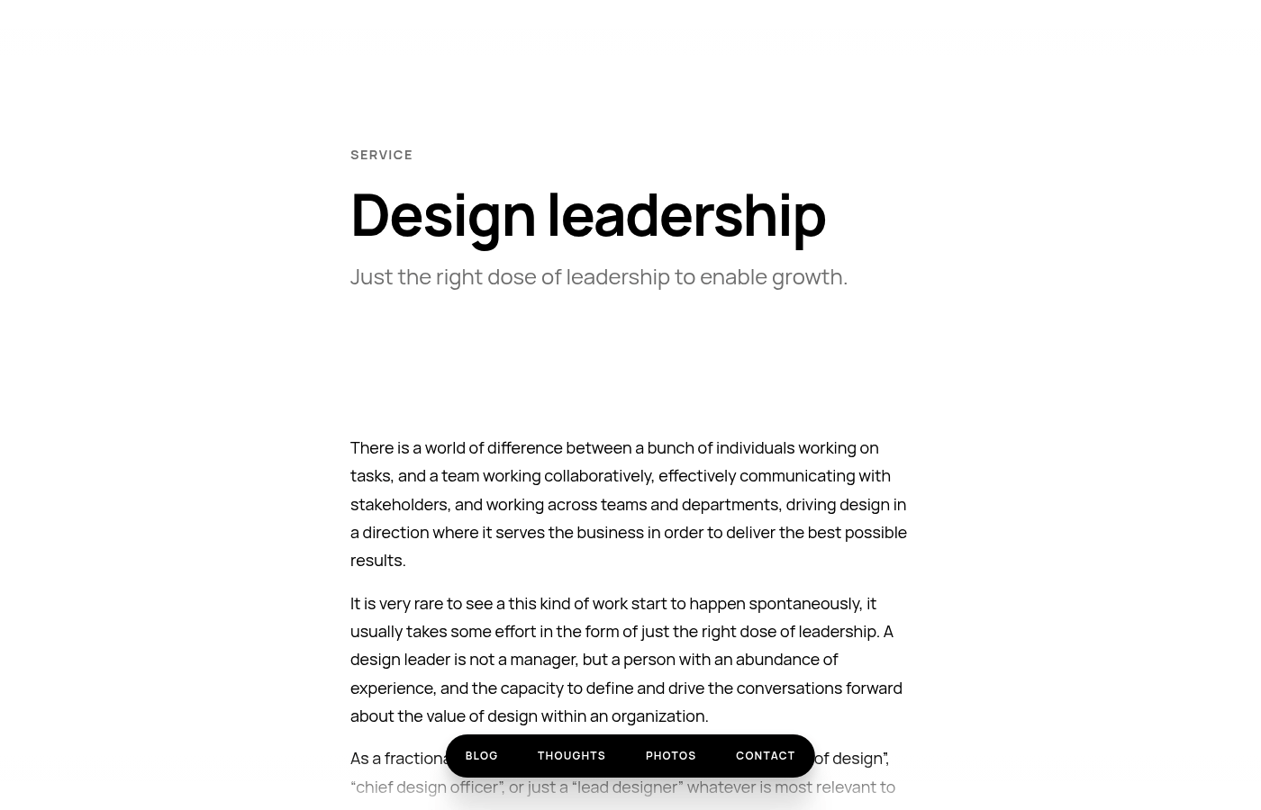 Dragan Babic as a fractional design lead