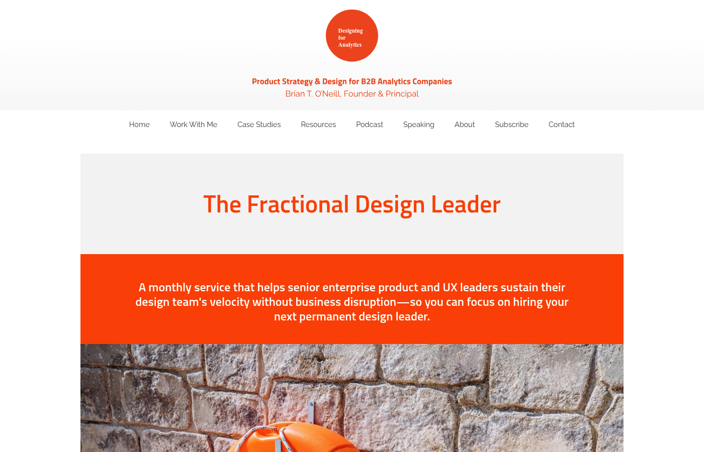 Designing for Analytics as a fractional design lead