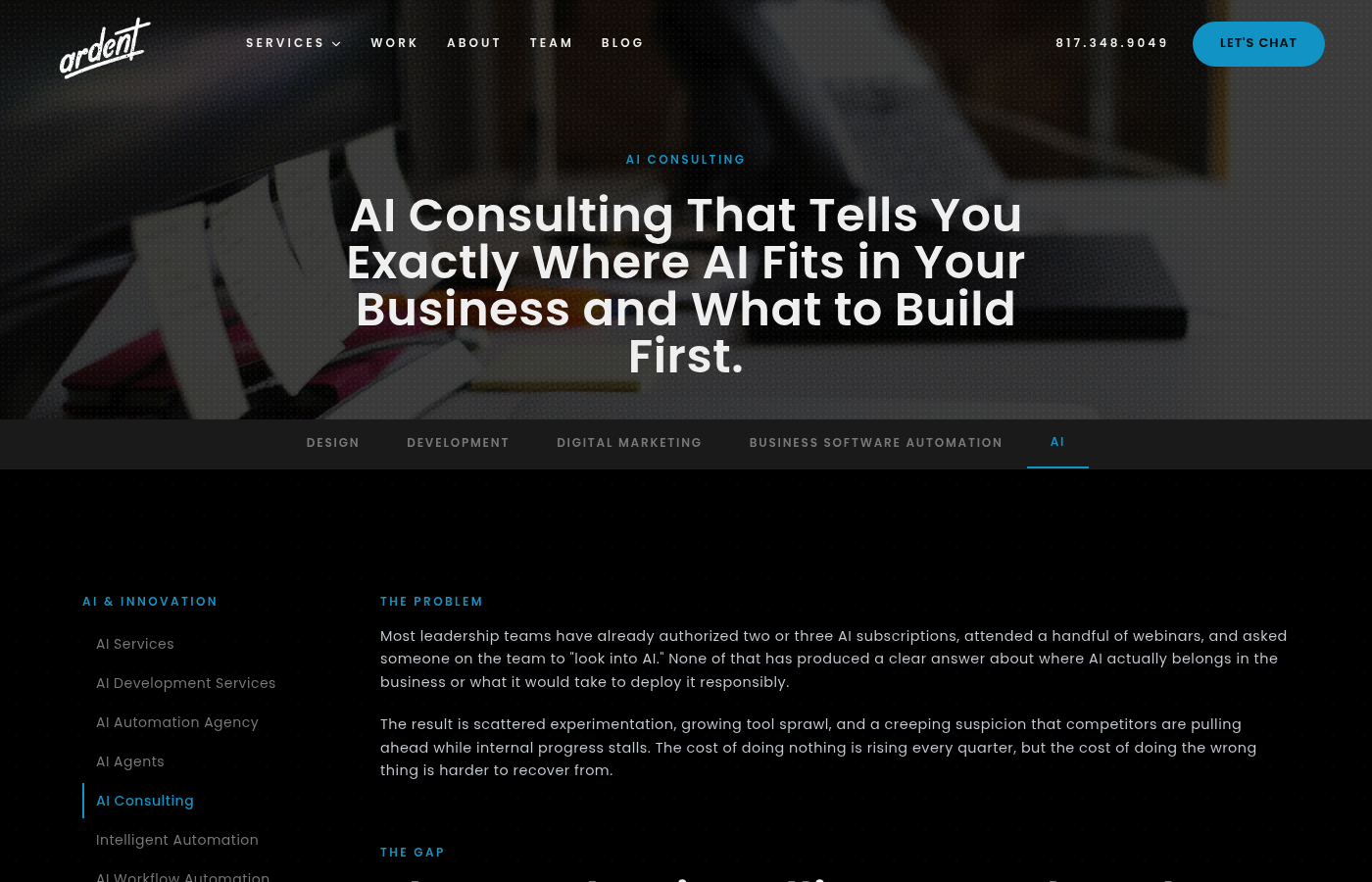 Ardent Creative as an AI consulting agency for creative teams