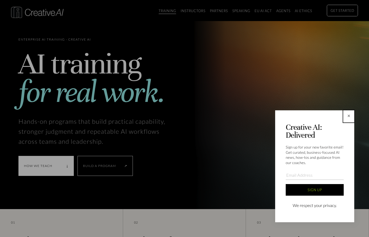 Creative AI Academy as an AI consulting agency for creative teams