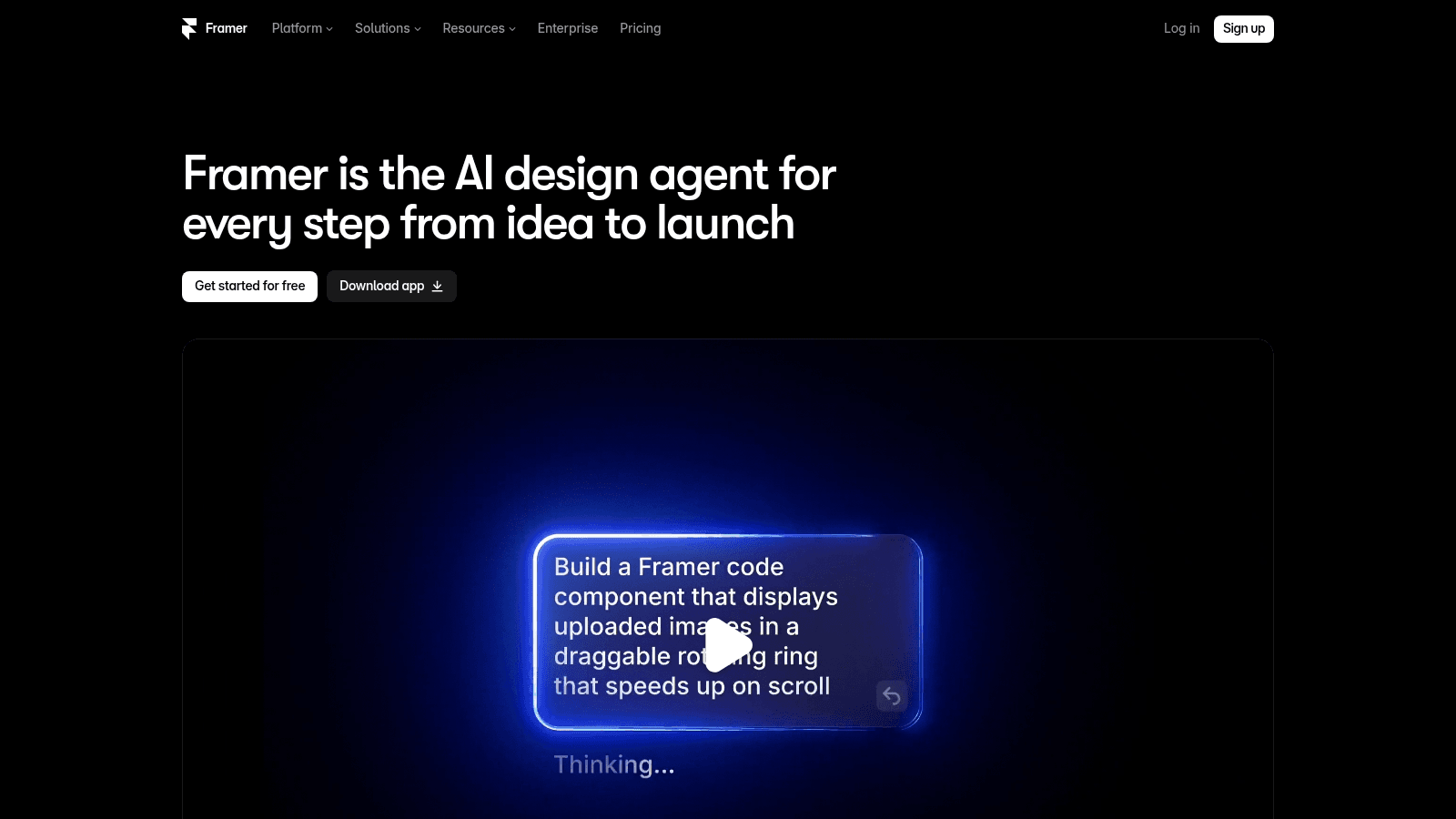 Framer as one of the best website design tools