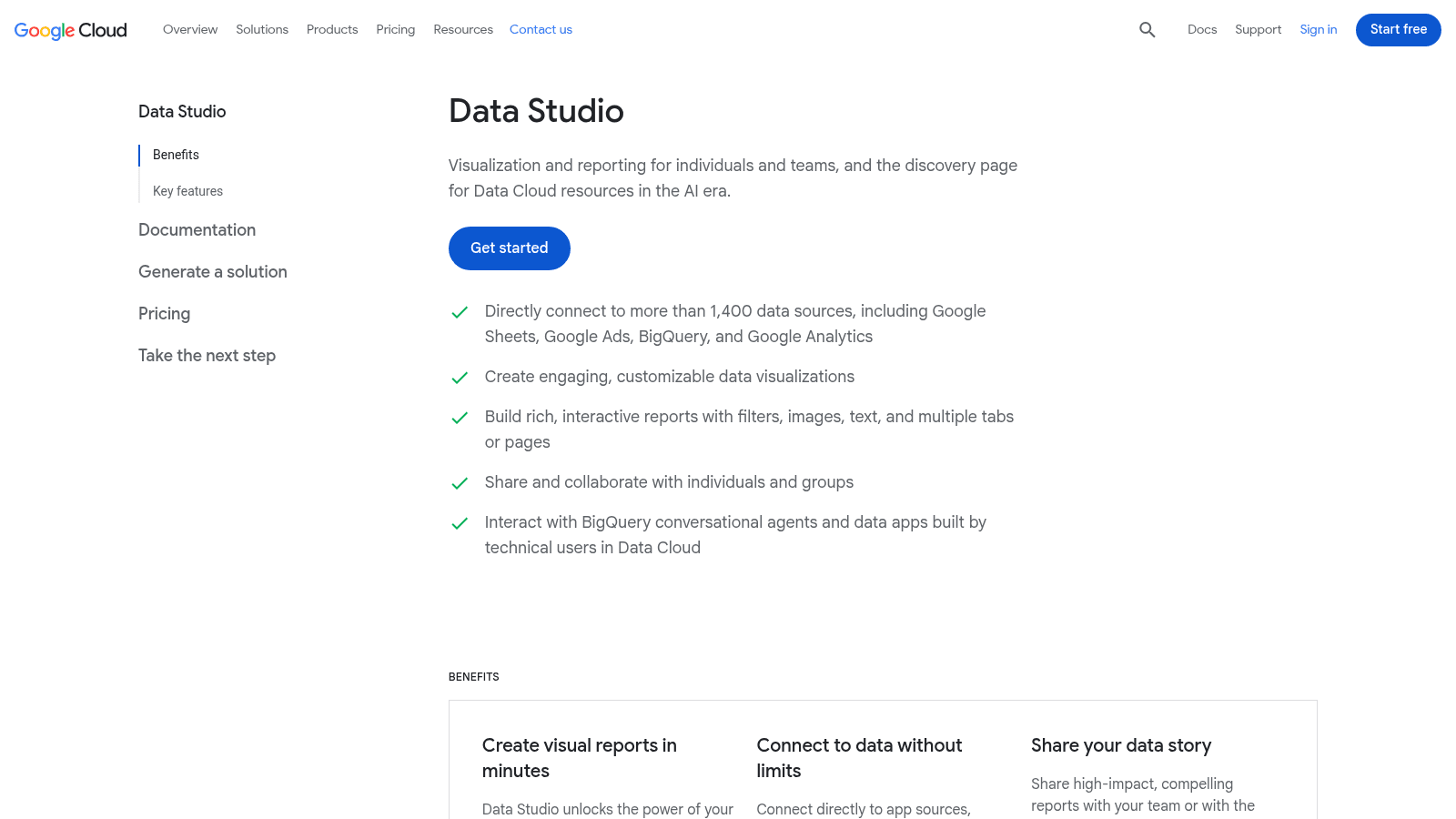 Google Data Studio as one of the best data visualization tools