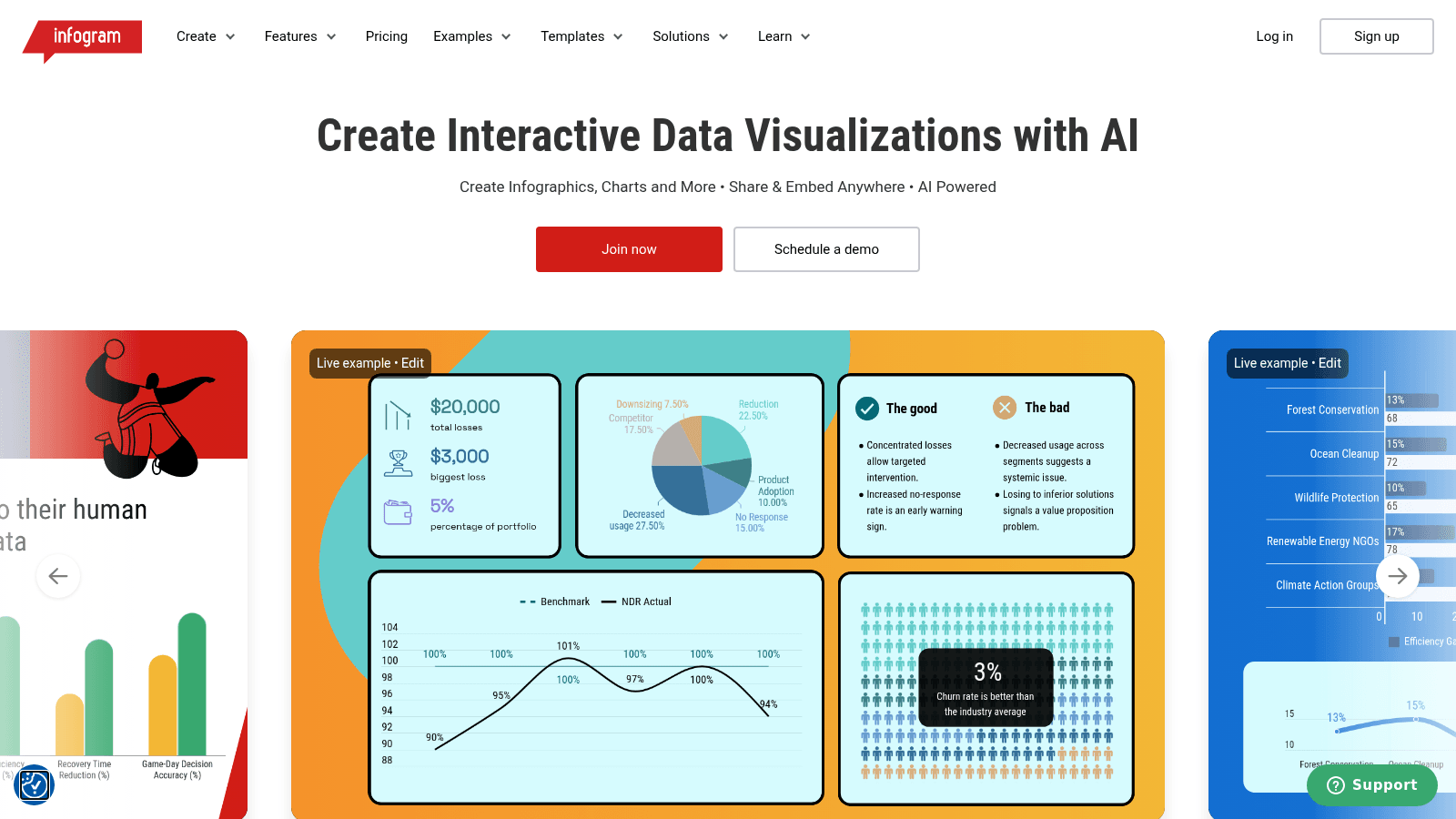 Infogram as one of the best data visualization tools
