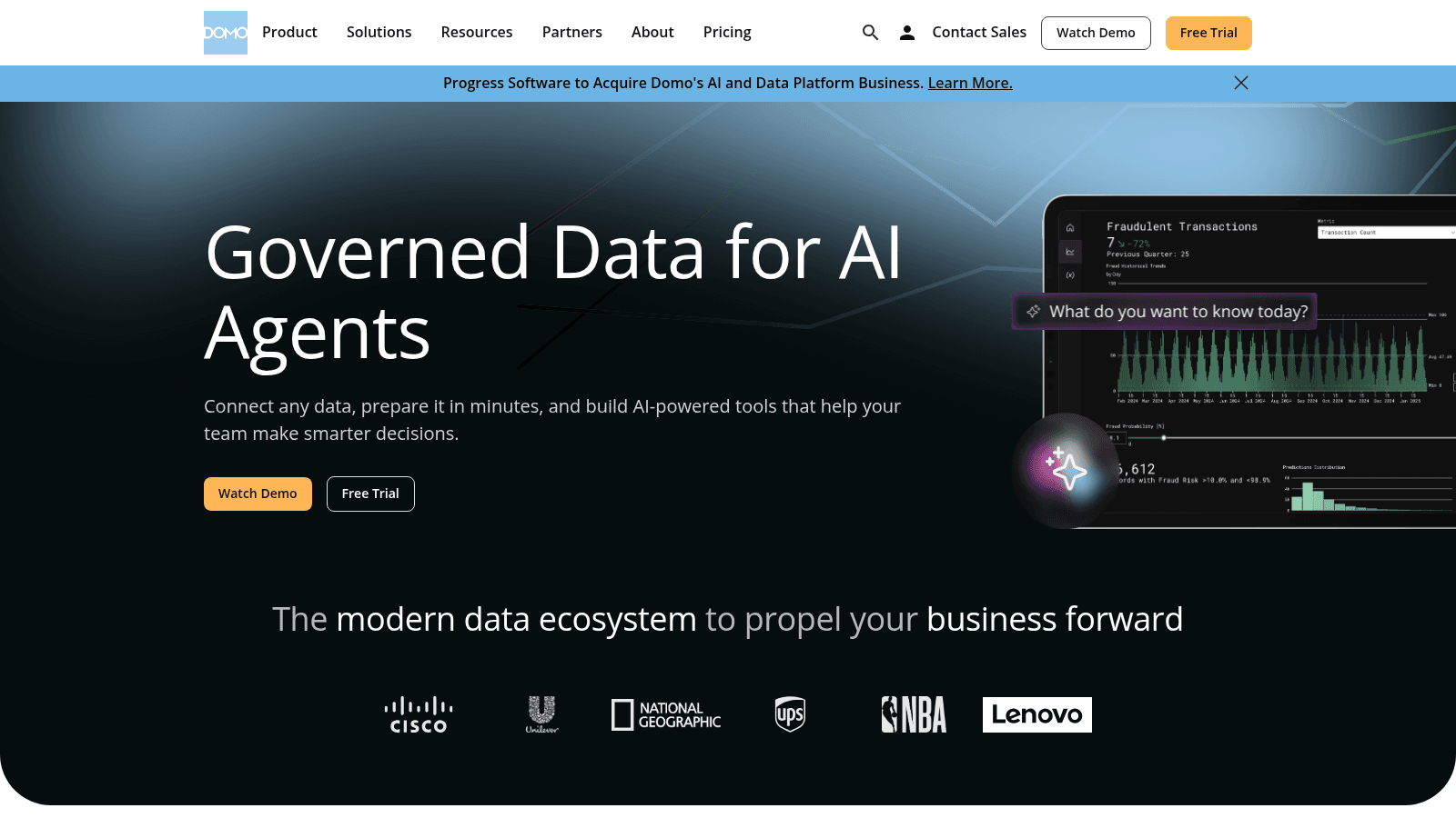 Domo as one of the best data visualization tools