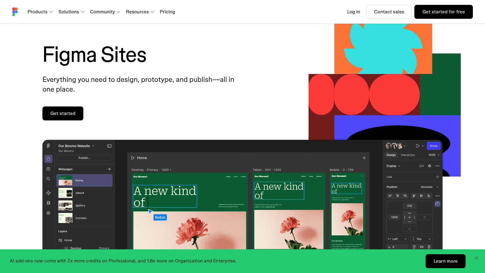 Figma Sites as a top framer alternative