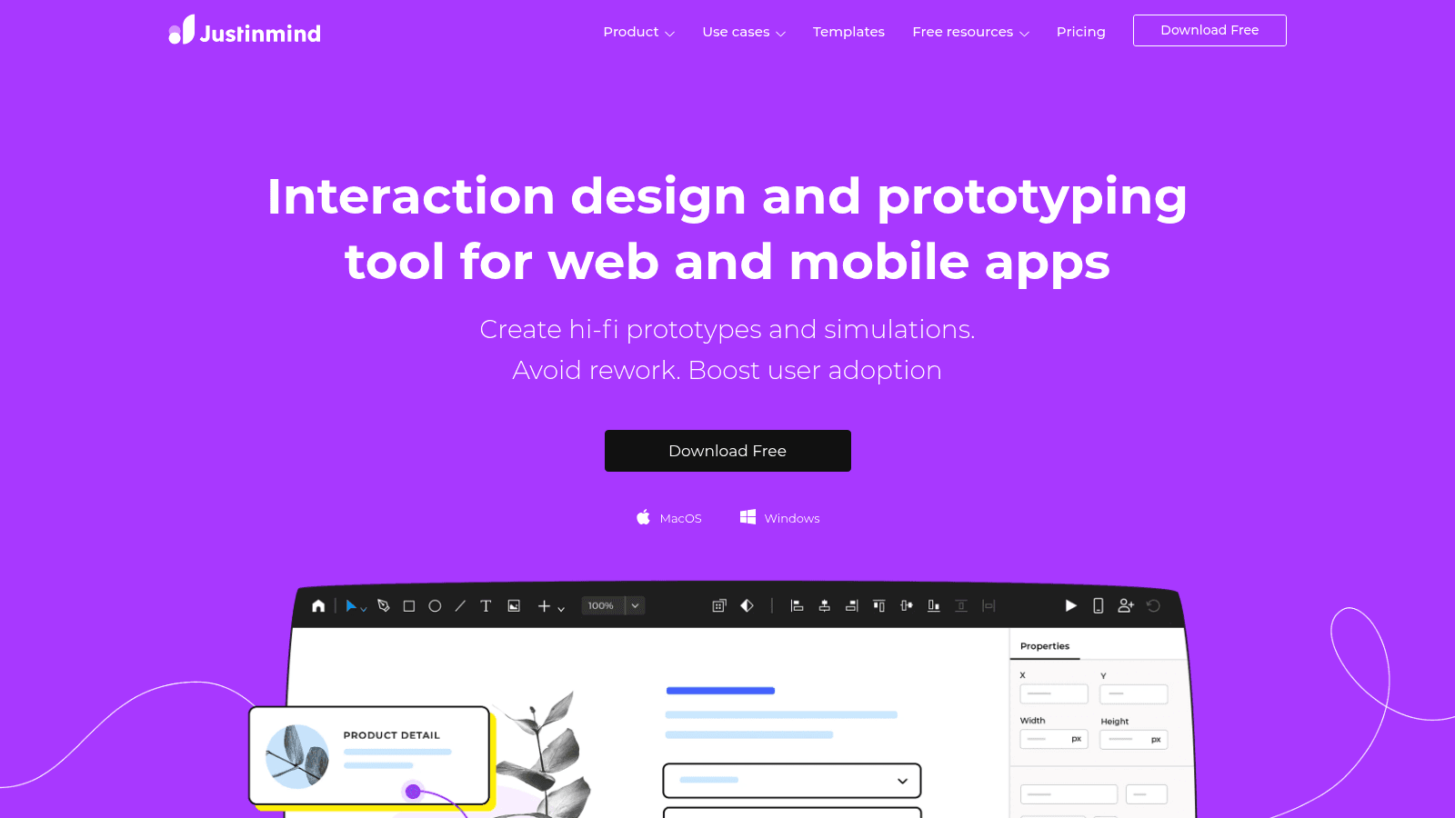Justinmind as a top prototyping tool