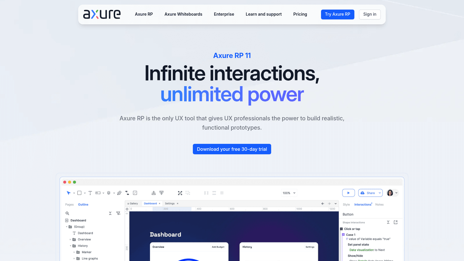 Axure RP as a top prototyping tool