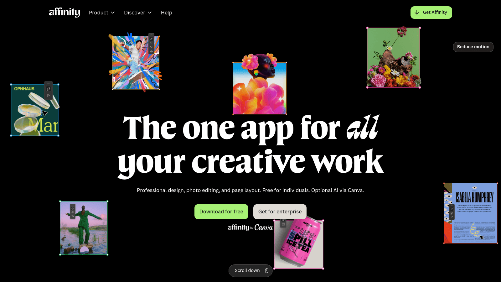 Affinity as a top UI design tool