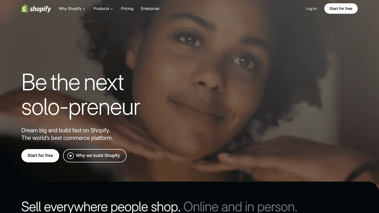 Shopify as a top webflow alternative