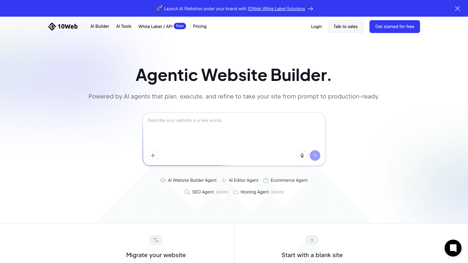 10Web as a top website builder