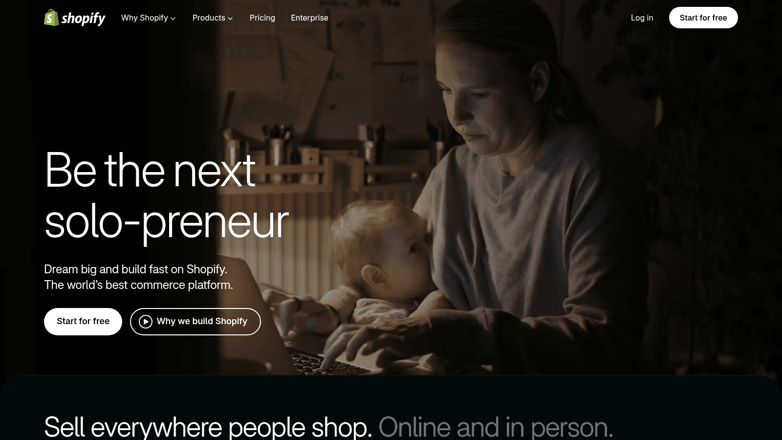 Shopify as a top website builder