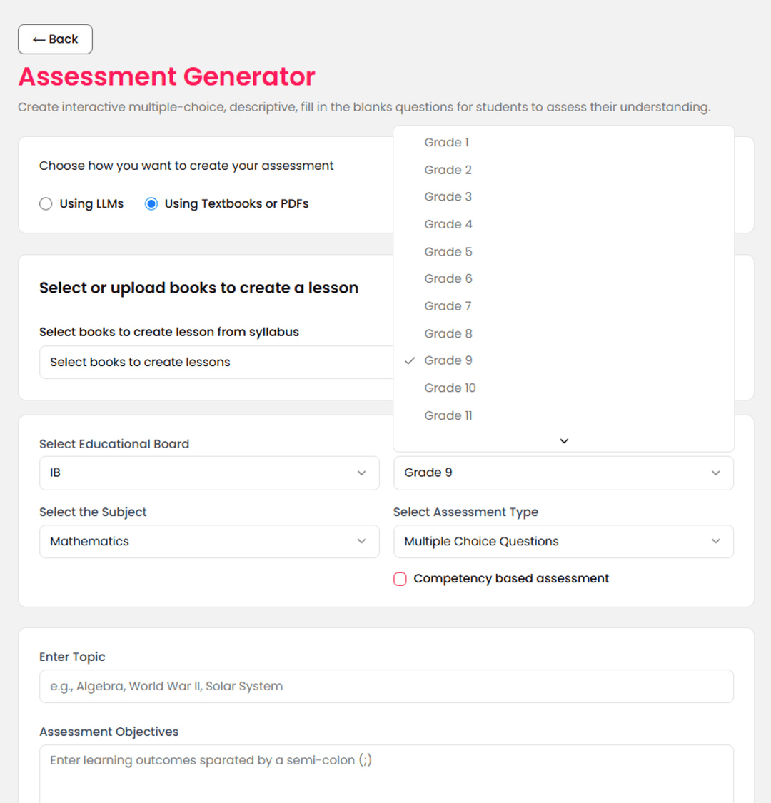 AI Assessment Generator for Schools – Create Question Papers ...