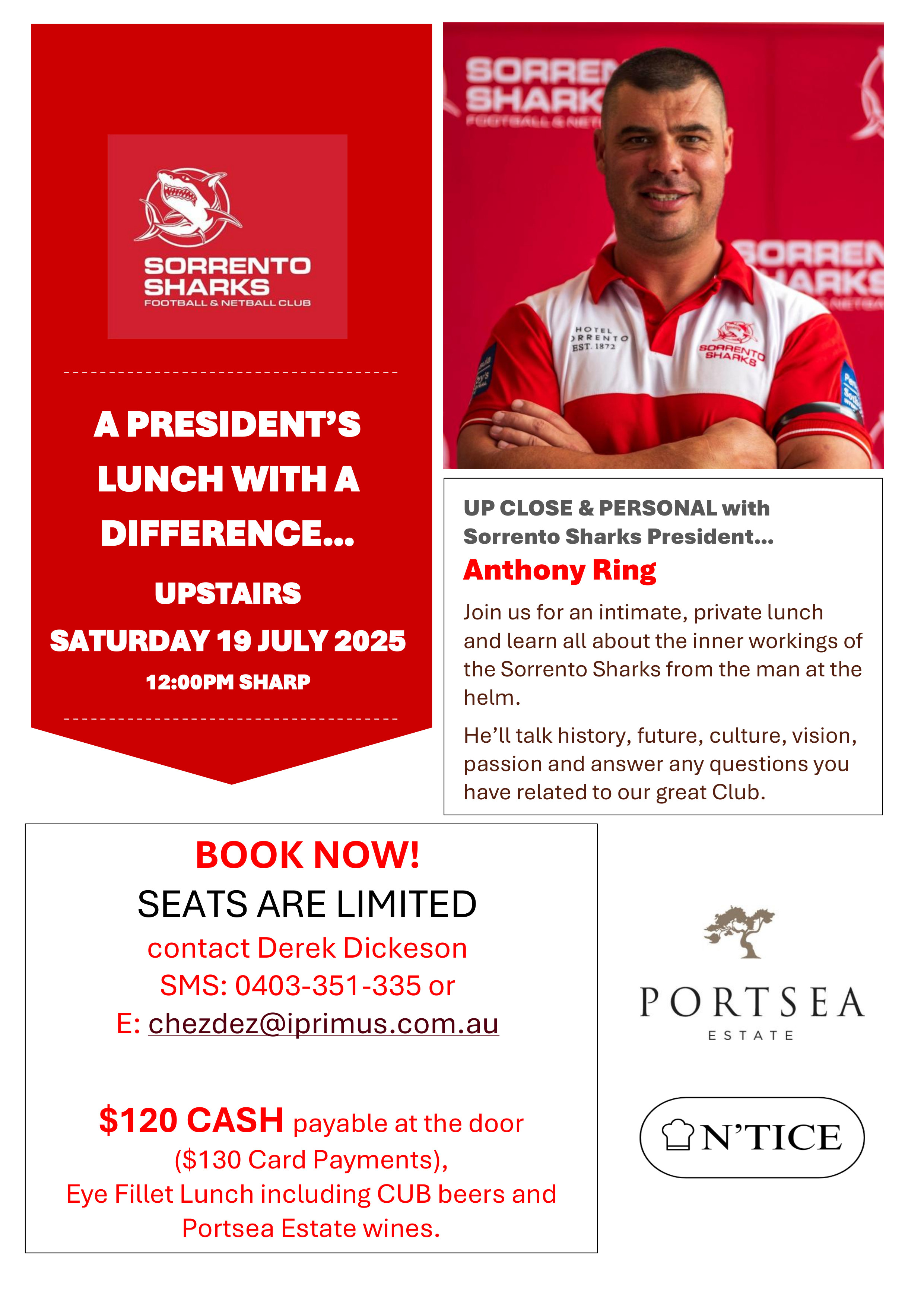 Presidents Lunch 19 July 2025
