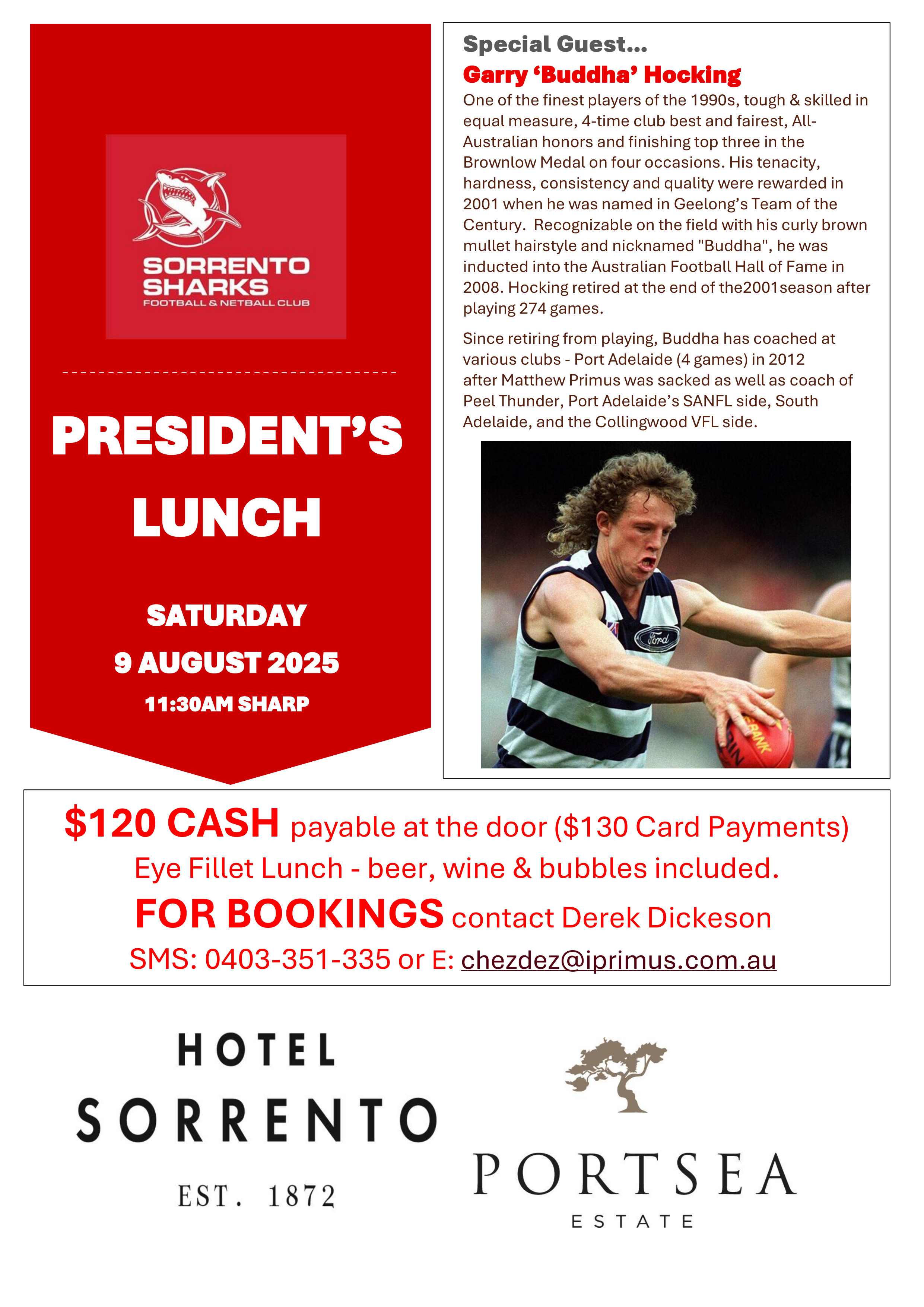 Presidents Lunch 9 August 2025