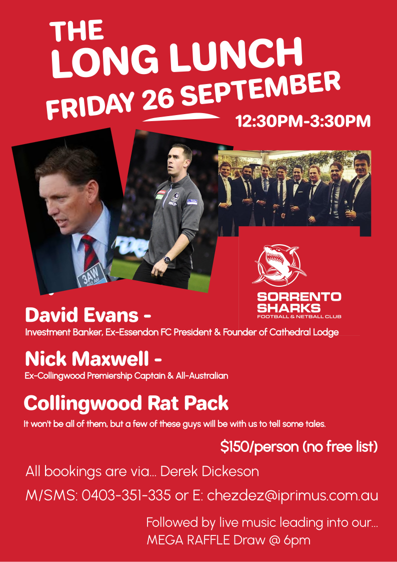 Long Lunch 26 September 2025