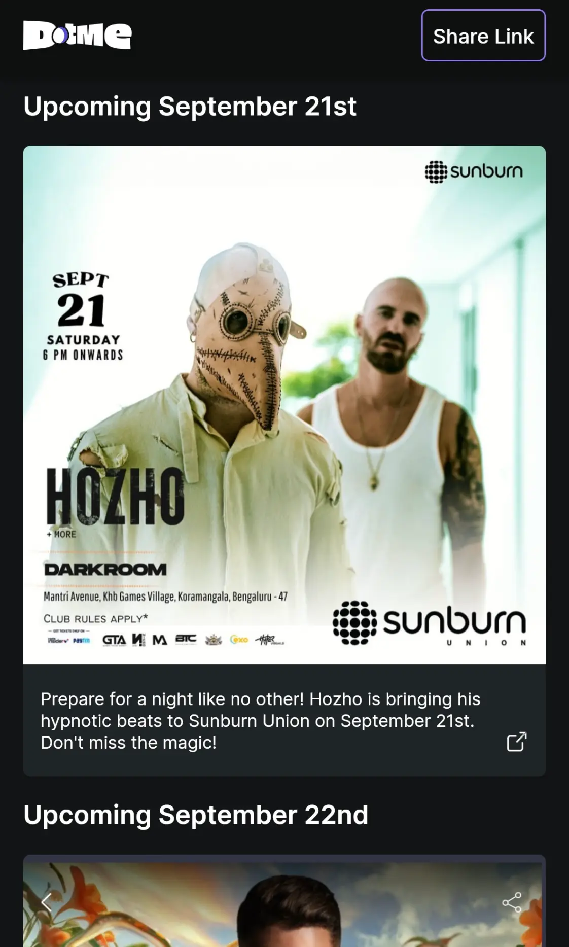 Promote an Event - Dotme