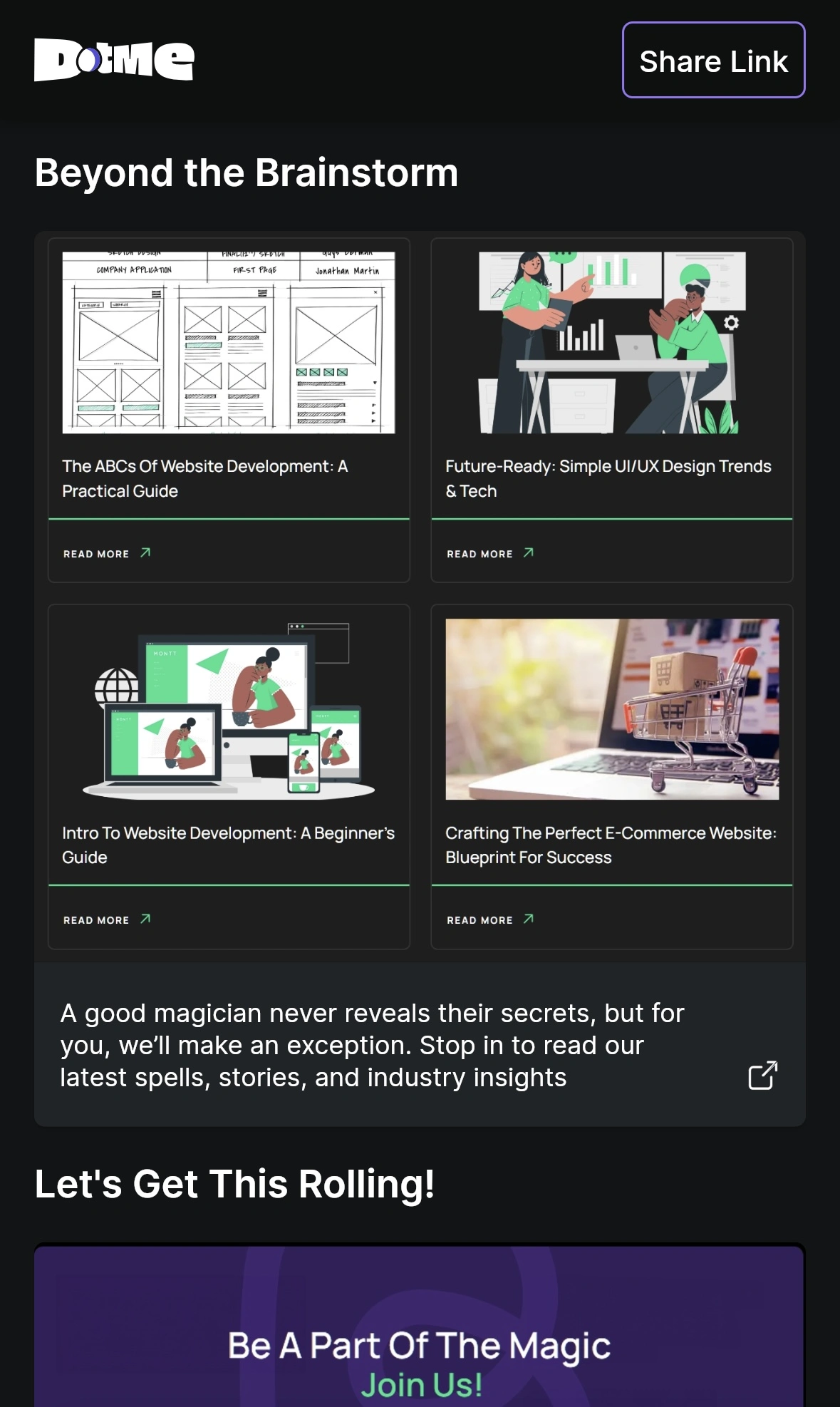 Highlight Your Best Content - dotme