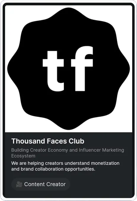 Thousand Faces Club - DotMe