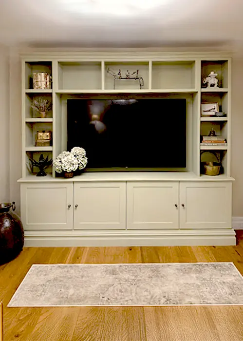 Tv media unit in a living room