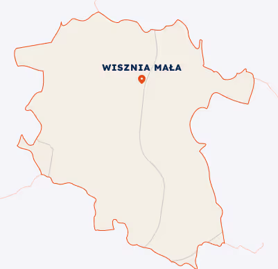 Mapka rozkładu jazdy w gminie Wisznia Mała realizowanego przez Turbo-Trans.