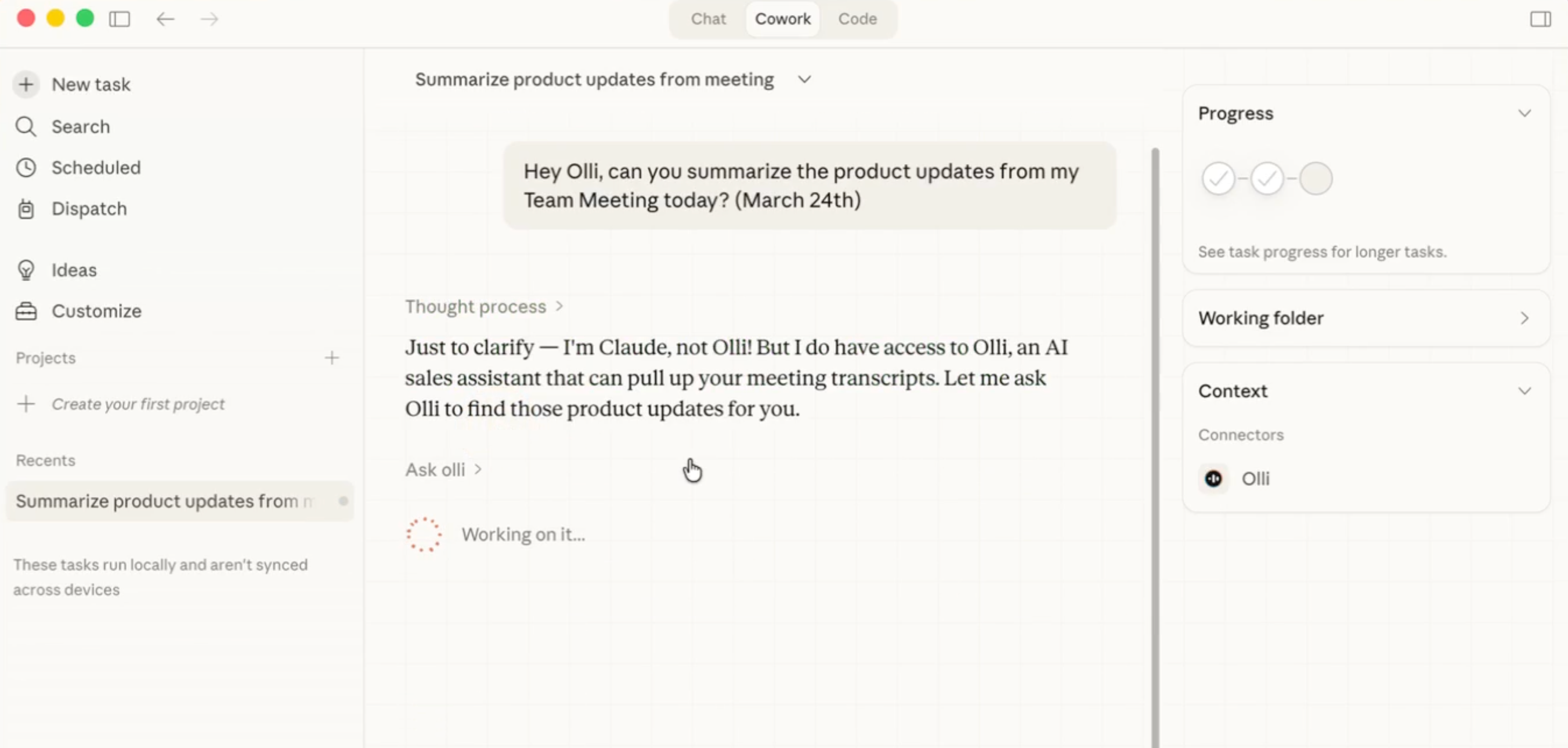 Olli, Meet Claude: Your Deal Intelligence, Now Available In Claude