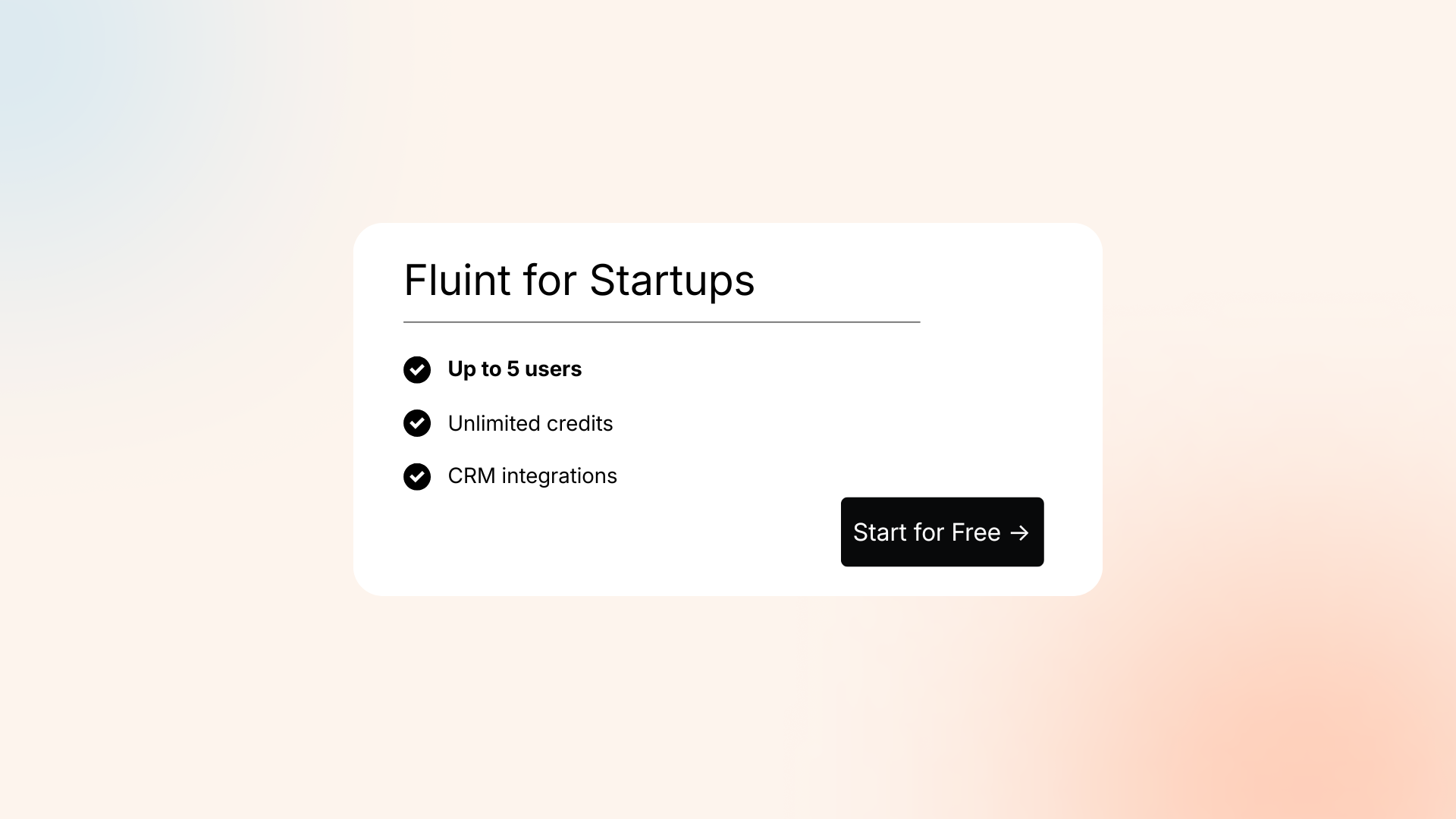 Fluint for Startups: Move Fast, Onboard Yourself
