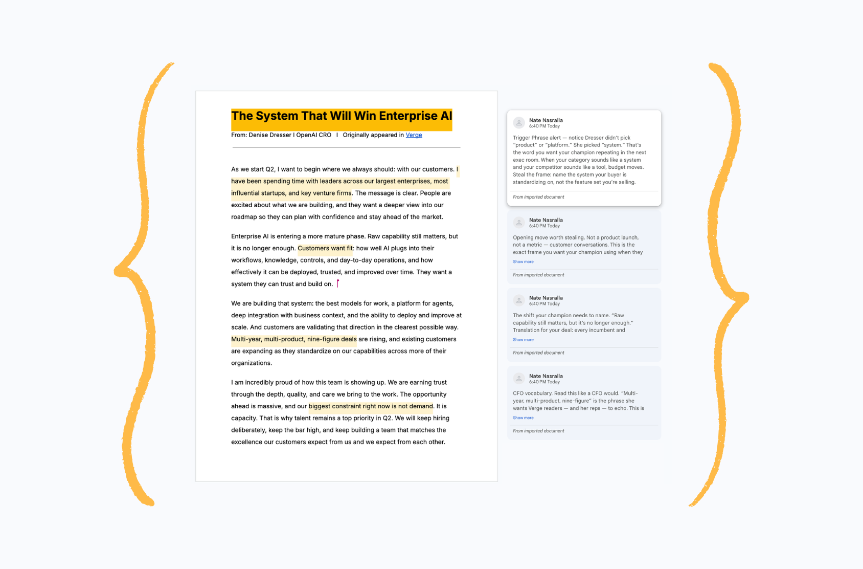 The Leaked OpenAI Memo: Redlined for Revenue Leaders