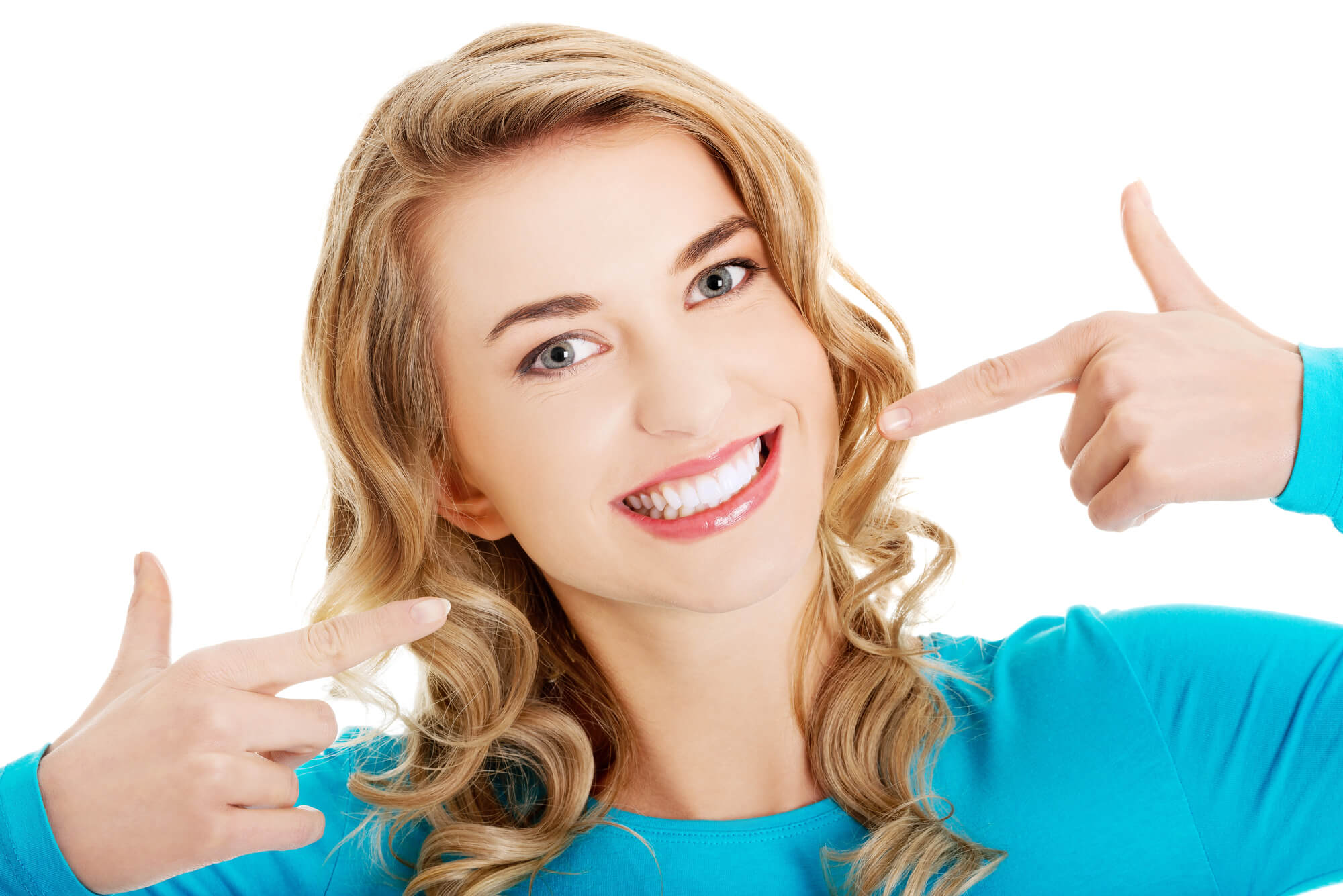 woman smiling after appointment with the best cosmetic dentist in tampa