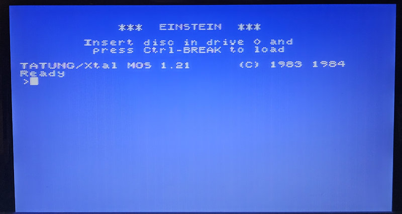 Poor photo of Einstein CE on the Boot Screen