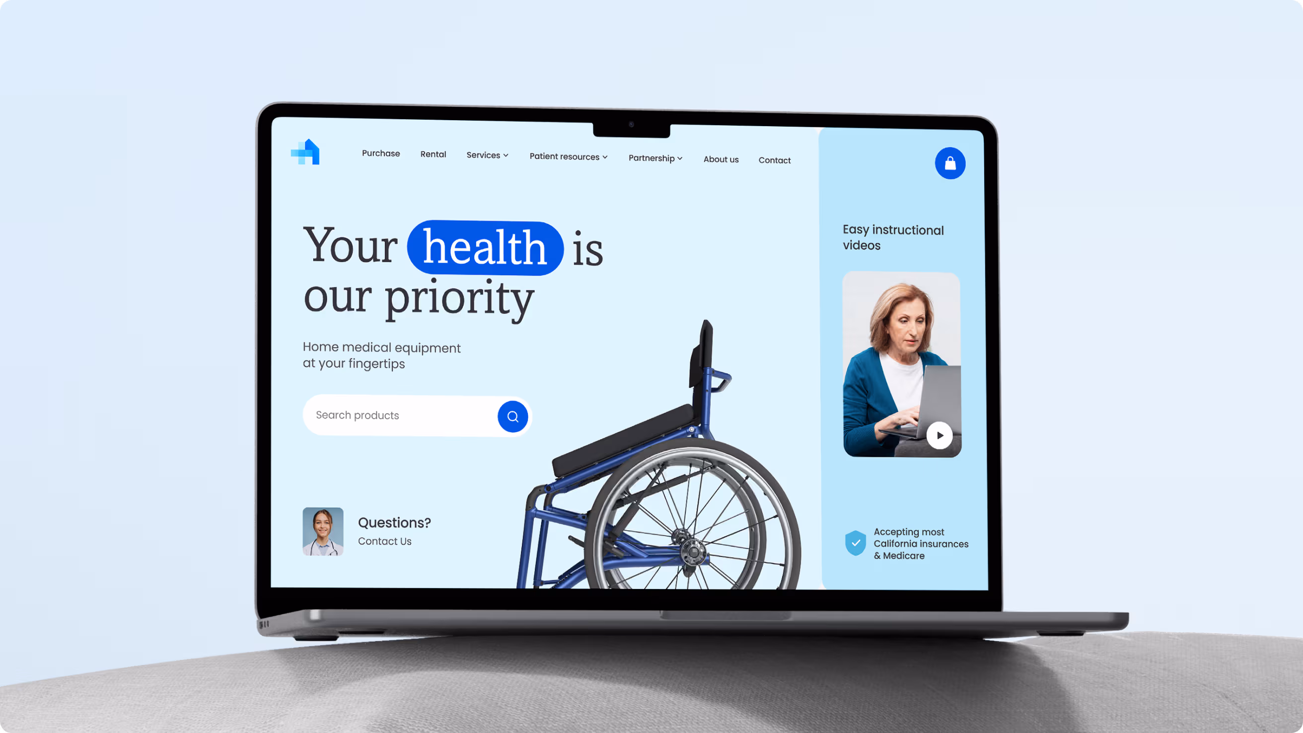 e-commerce website design for medical equipment by Halo Lab
