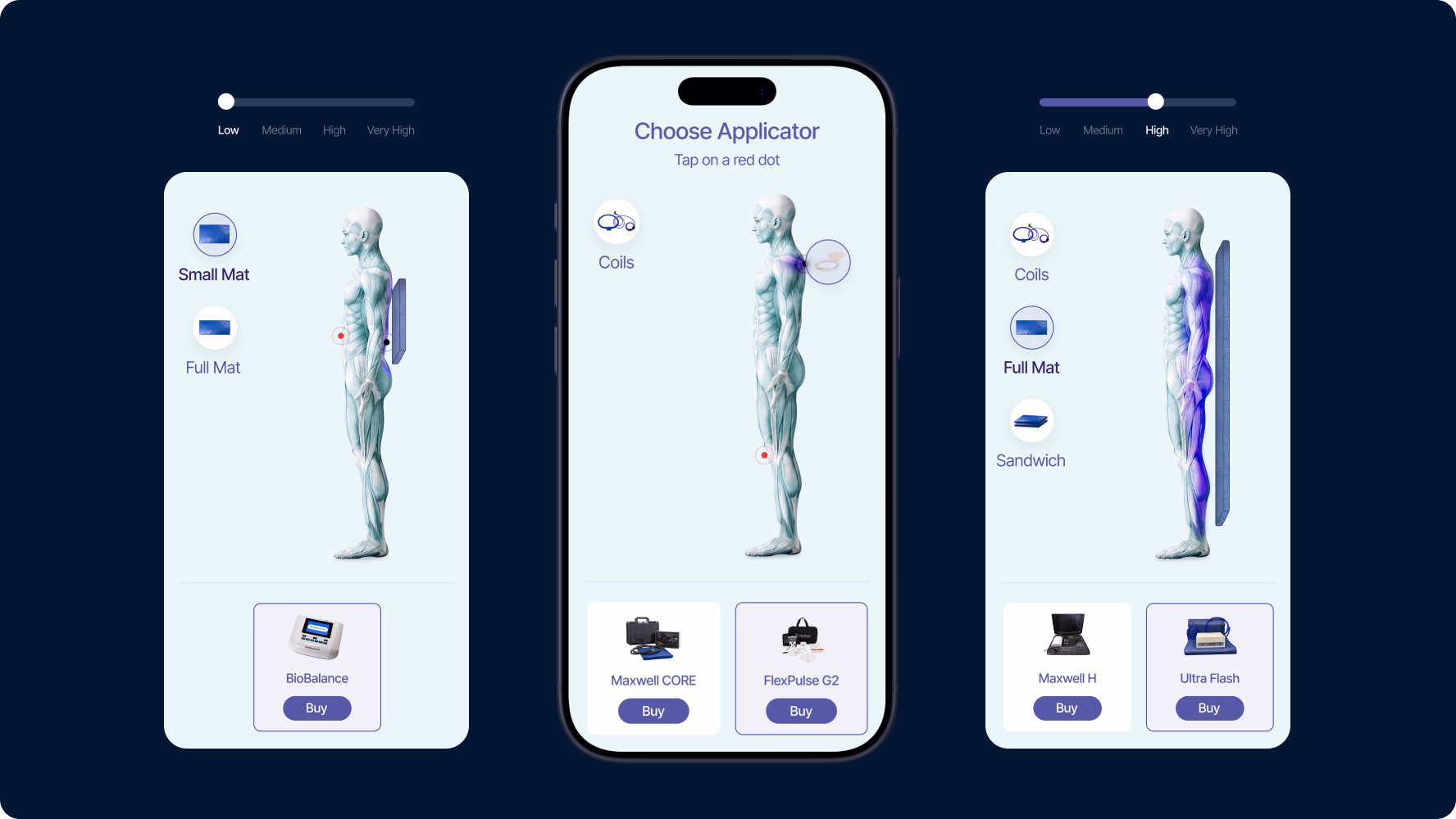 Halo Lab’s front-end development service for interactive PEMF simulation interface